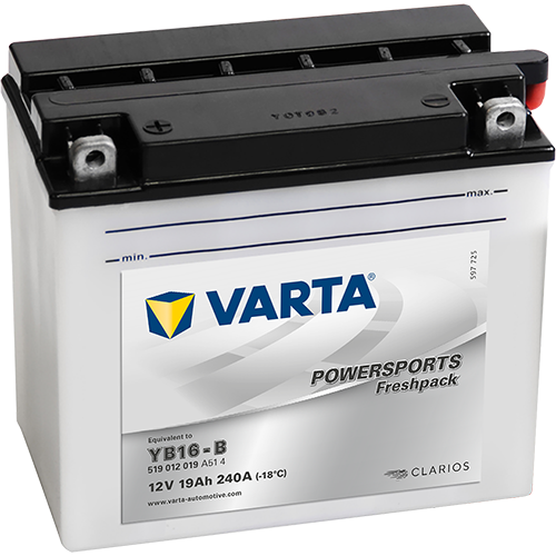 Мото аккумулятор Varta 12V 519 012 019 A514 FP 19Ah (п.п.)