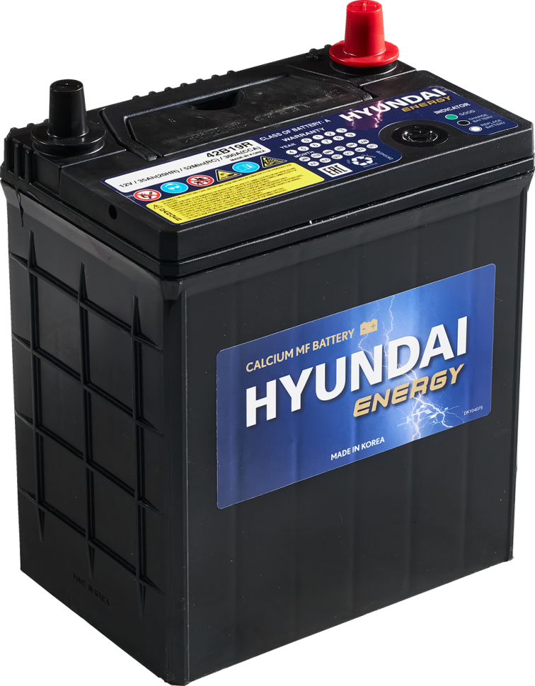 Оригинальный аккумулятор HYUNDAI B19 42Ah 320A пп Корея