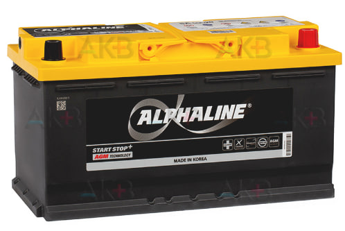 АВТОМОБИЛЬНЫЙ АККУМУЛЯТОР ALPHALINE AGM 105 АЧ L6 950A (393X175X190) SA 60520
