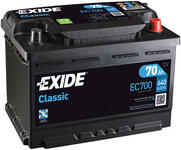 Аккумулятор автомобильный EXIDE - 70 о.п. EC700 (Exide Technologies)