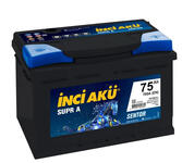 Аккумулятор автомобильный INCI AKU Supr A 75RS 700 А обр. пол. 75 Ач (LB3 075 070 013)