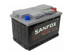 Аккумулятор автомобильный SanFox 6ст-77 Ач (о.п.)