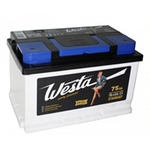 Аккумулятор автомобильный WESTA BLACK 75Ah 700A (о.п.) низкий