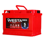 Аккумулятор автомобильный WESTA RED 74Ah 760А (о.п.) низкий