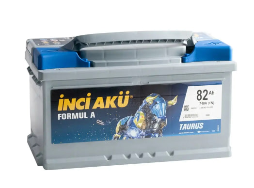 Аккумулятор автомобильный INCI AKU Formul A 82RS (низкий) 740 А обр. пол. 82 Ач (LB4 082 074 013)