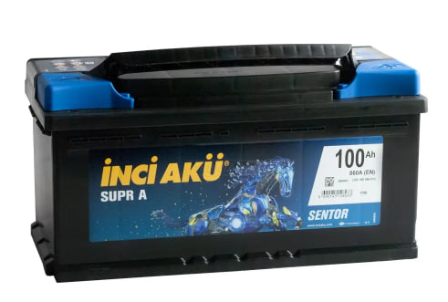 Аккумулятор автомобильный INCI AKU Supr A 100RS (низкий) 860 А обр. пол. 100 Ач (LB5 100 086 013)